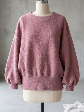 Lululemon Dusty Rose Textured Sweatshirt